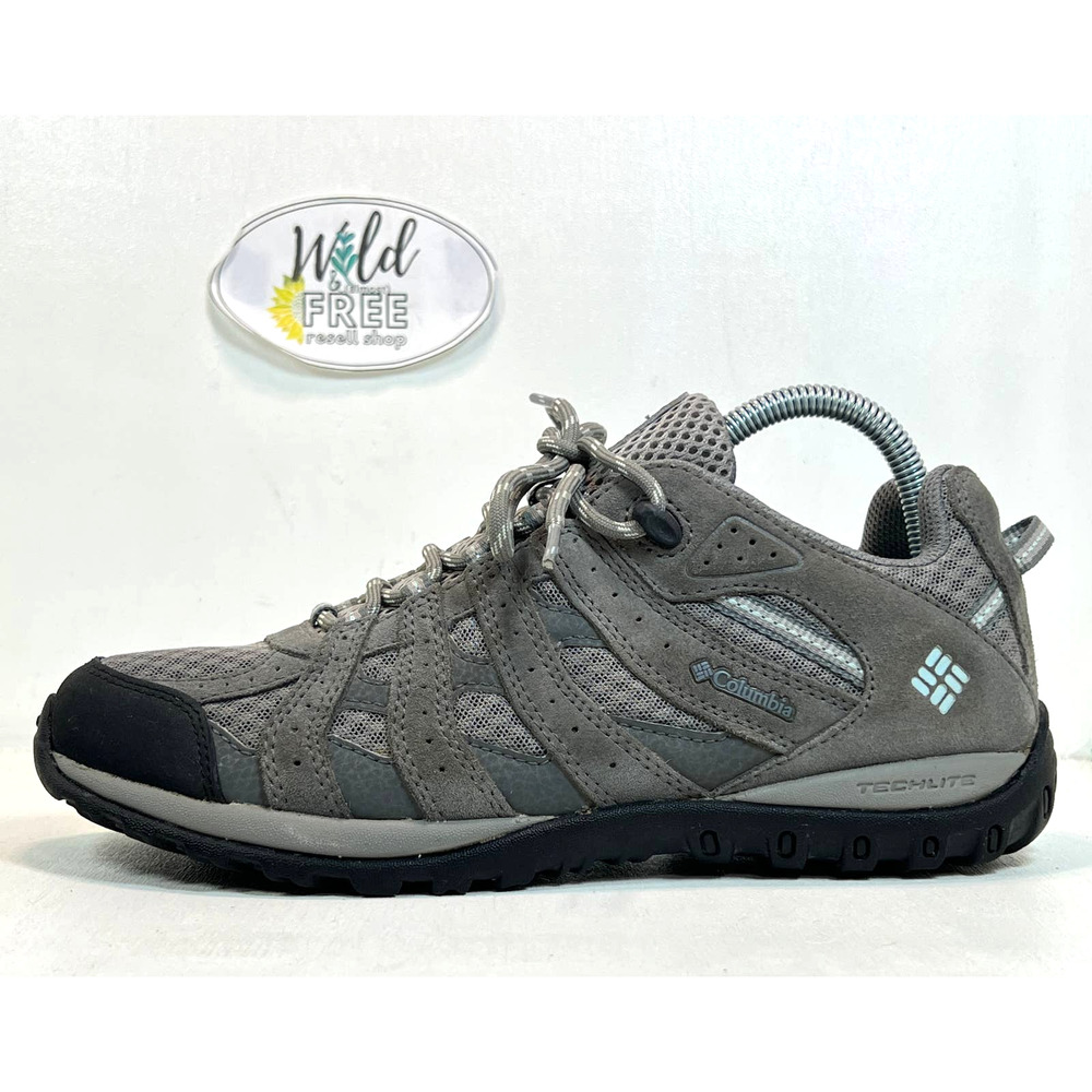 Columbia Redmonds Hiking Shoe -Women size 9- Gray Waterproof Trail Sneaker Shoe